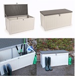 Add a review for: 150L Outdoor Garden Storage Box Chest Cushion Equipment Lid Shed polypropylene OSPROMO