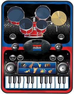 Add a review for: 2 in 1 Piano and Drums Music Jam Playmat Learn Keyboard Drum Kit Electronic Fun