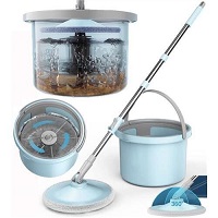 Add a review for: 360 Spinning Floor Mop and Bucket Set with Dirt Separation Spin Clean Quickly