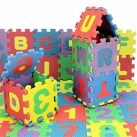 36pcs A-Z Alphabet Numbers EVA Play Mat Mats Soft Jigsaw Puzzle Baby Children