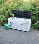 Add a review for: 320L Outdoor Garden Plastic Storage Tools Utility Chest Cushion Shed Toy Box