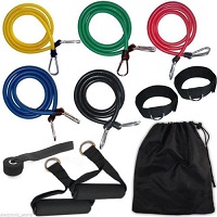Add a review for: RESISTANCE EXERCISE BANDS SET FOR YOGA ABS WORKOUT