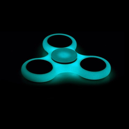 Glow in Dark Fidget Finger Spinner Focus Spin Aluminium EDC Bearing Stress Relief UK Stock