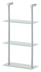 Add a review for: Vivo  3 Tier Glass Wall Rack Shelving Shelves Display Unit Ornaments Highlight Pride Joy