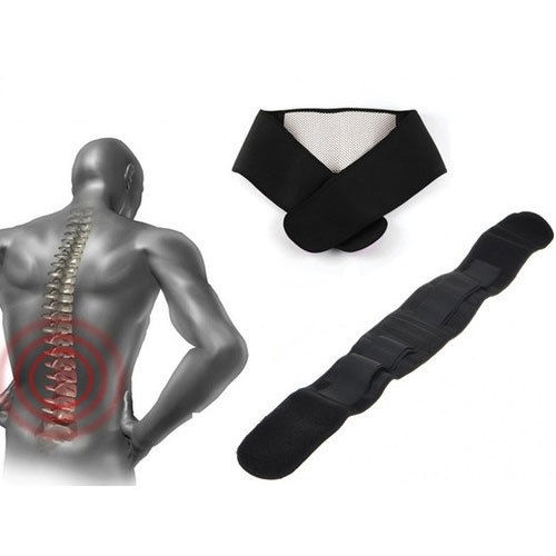UK 16 Magnetic Heat Waist Belt Brace For Lower Back Pain Relief Therapy Support