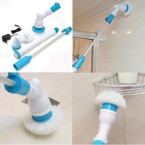 Hurricane-force cleaning with a 3-in-1 Electronic Telescopic Hurricane Spin Mop