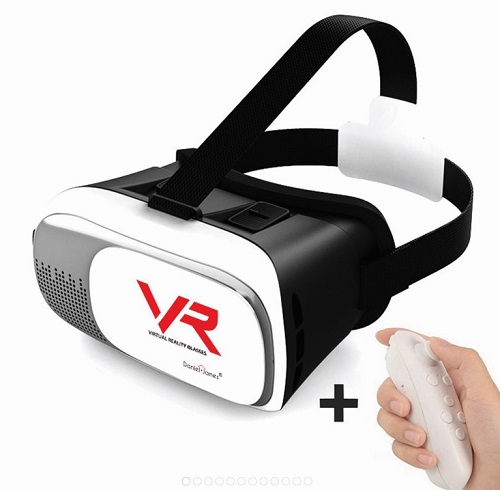 VR-BOX Virtual Reality Headset 3D Glasses Google Andriod iOS Cardboard Smart WOW with Remote
