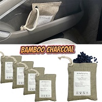 Natural Air Purifying Bamboo Charcoal Bag Home Car Purifier Dehumidifier Odour