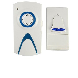 1Bell 2 Chimes Plug in Wireless Door Bell Cordless DoorBell Chime Ringer Wire free100m Range