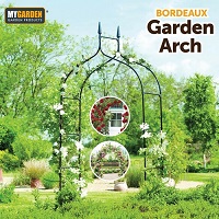 Add a review for: Metal Decorative Garden Arch Heavy Duty Strong Rose Climbing Plants Archway Path