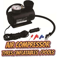 Add a review for: BB-AC101 Air Compressor Car Tyre Pump Heavy Duty Inflator 12v Electric Compact Bike Cycle