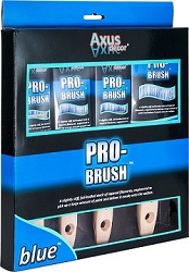 Axus Dcor Pro-Brush Brush Set - Blue (4 Pieces)
