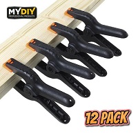12 Pack 6" Quality Heavy Duty Spring Clamps Nylon Plastic Quick Grips Clips Grip