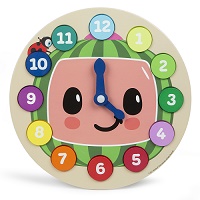 Add a review for: CoComelon Wooden Clock 