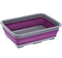Add a review for: Collapsible Washing Up Bowl - Portable 10 Litre Water Storage Basin Ideal for Camping, Caravans, Outdoor Activities, Kitchen 