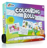 Add a review for:  Grafix Colouring Roll & Paint Brushes Sponge Paints Felt Tips Kids Creative Toy