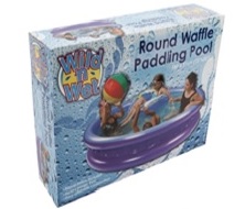 children play waffle  pool