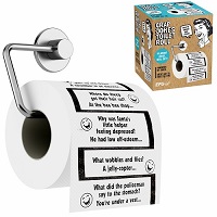 Add a review for: Crap Jokes Toilet Paper Roll - Hilarious Jokes - Secret Santa - Xmas Fun Game