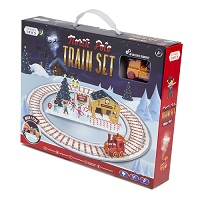 Christmas Toy Train Express Holiday Festive Set Track North Pole Decoration Elf
