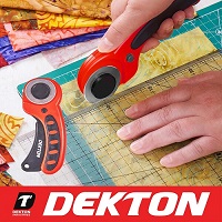 Add a review for:  Dekton 45mm Rotary Cutter Sewing Quilting Craft Roller Fabric Cutting Tool Hobby