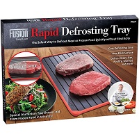 Add a review for: Quick Defrost Tray Rapid Thaw Plate Board for Defrosting Meat Frozen Food Metal