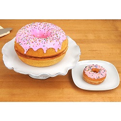 Add a review for: Big Jumbo Giant Donut Doughnut Cake Maker Silicone Mould Xmas Present Fun 