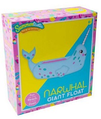 Add a review for:   Inflatable Narwhal Giant Float Multi Colour Pool Garden Beach Party Summer Fun