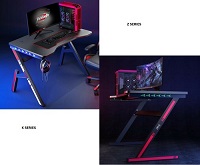 Add a review for: Professional Gaming Desk Remote Control LED Headphone Holder K or Z-Steel Frame
