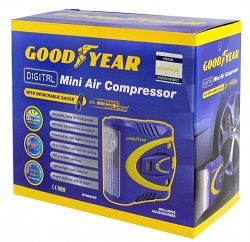 Add a review for: GOODYEAR Digital Mini Air Compressor Detachable Guage 12v Lightweight Light PSI