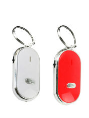 2x LED-Key-Finder-Locator-Find-Lost-Keys-Chain-Key-chain-Whistle-Sound-Control
