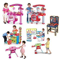 Add a review for: Children Kids Kitchen Cooking Doctor Supermarket BBQ Play Set DIY Tool Set