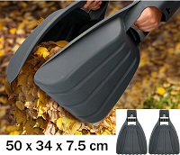 Add a review for:  Leaf Grabber Rake Handheld Collector Grabs Garden Leaves Gather Scoop Set of 2Pc