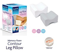Add a review for: Contour Memory Foam Leg Pillow Orthopaedic Firm Back Hips Knee Support Impact