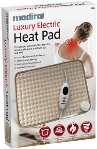 Add a review for: Luxury Fleece Electric Heat Pad Pain Relief for Arthritis Tension Back Pain PMS 