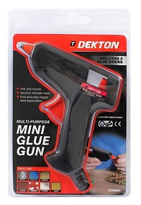 Dekton 10w Mini Hot Melt Glue Gun With Sticks Brass Anti Drip Nozzle DIY Arts Auto Car Detailing Soft Cloths Wash Towel Duster 