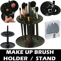 Add a review for: Make Up Brush Holder Stand Dryer Box Organiser Rack Pot Carousel Storage Paint