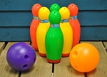 Plastic Garden Game Bowling Set by Kingfisher