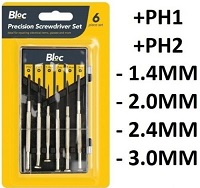 Add a review for: Precision Screwdriver Set Mini Watch Mobile Repairs Philips Jewellers DIY - 6Pcs