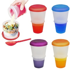 Cereal To Go Milk Breakfast Stay Freeze On The Go Snack Healthy Eat Meal Box