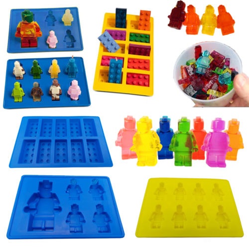 Lego Type Silicone Blocks / Figures 