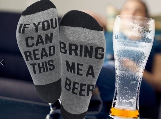Pair of Bring me Beer socks