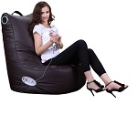Add a review for: XXL SPEAKER LEATHER BEANBAG HIGH BACK CHAIR GAMER GAMING BEAN BAG POD SEAT IPOD