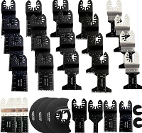 Add a review for: 30 Pcs Mix Oscillating Saw Blades, Universal Wood Metal Multi Tool Quick Release Saw Blades