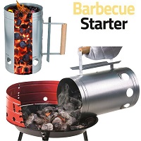 Add a review for:  Barbecue Chimney Starter Quick Start BBQ Grill Charcoal Burner Food Lighter Coal