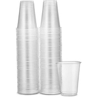 Add a review for: 100 Clear Plastic Disposable party Cups Drinks Cocktails Milkshake Slush Dessert