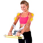 Total Workout System with 3 Resistance Bands Fitness Gym Arm Shoulder Back