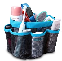 Add a review for: ONEVER Shower Organiser Quick Dry Hanging Shower Caddy Toiletry Organiser Cosmetic Storage Bags with 8 Mesh Pockets Mildew Resistant Water Resistant for Home Travel GYM Dorm Camp Bathroom Multifunctional (Sky Blue) 