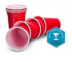 Add a review for: Ruby Apple Red American Party Cups - 16oz (455ml) - Disposable Party Cups - Packs of 100 