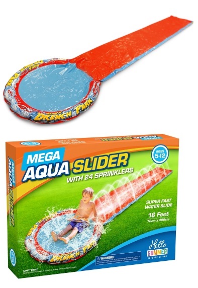 Mega Aqua slider with 24 Sprinklers