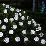 Crystal Globe String Lights with 30 LED Bulbs